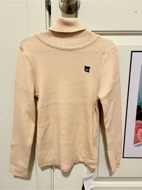Miki House Ribbed Turtleneck Sweater Size 140 NWT